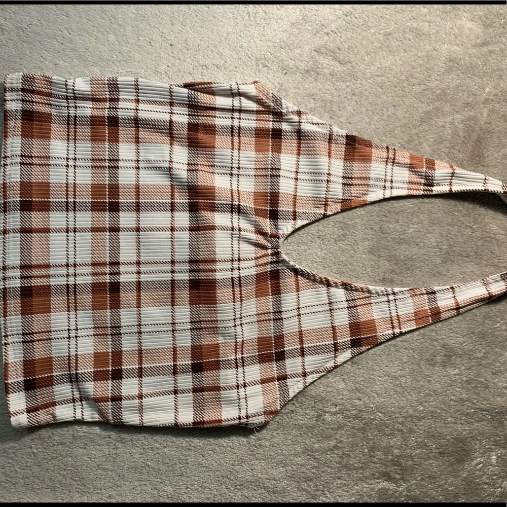 Plaid Halter Top for Women